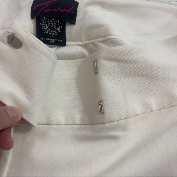 Torrid White Ponte Straight Leg Lined Dress Pant 16 - Picture 5 of 8